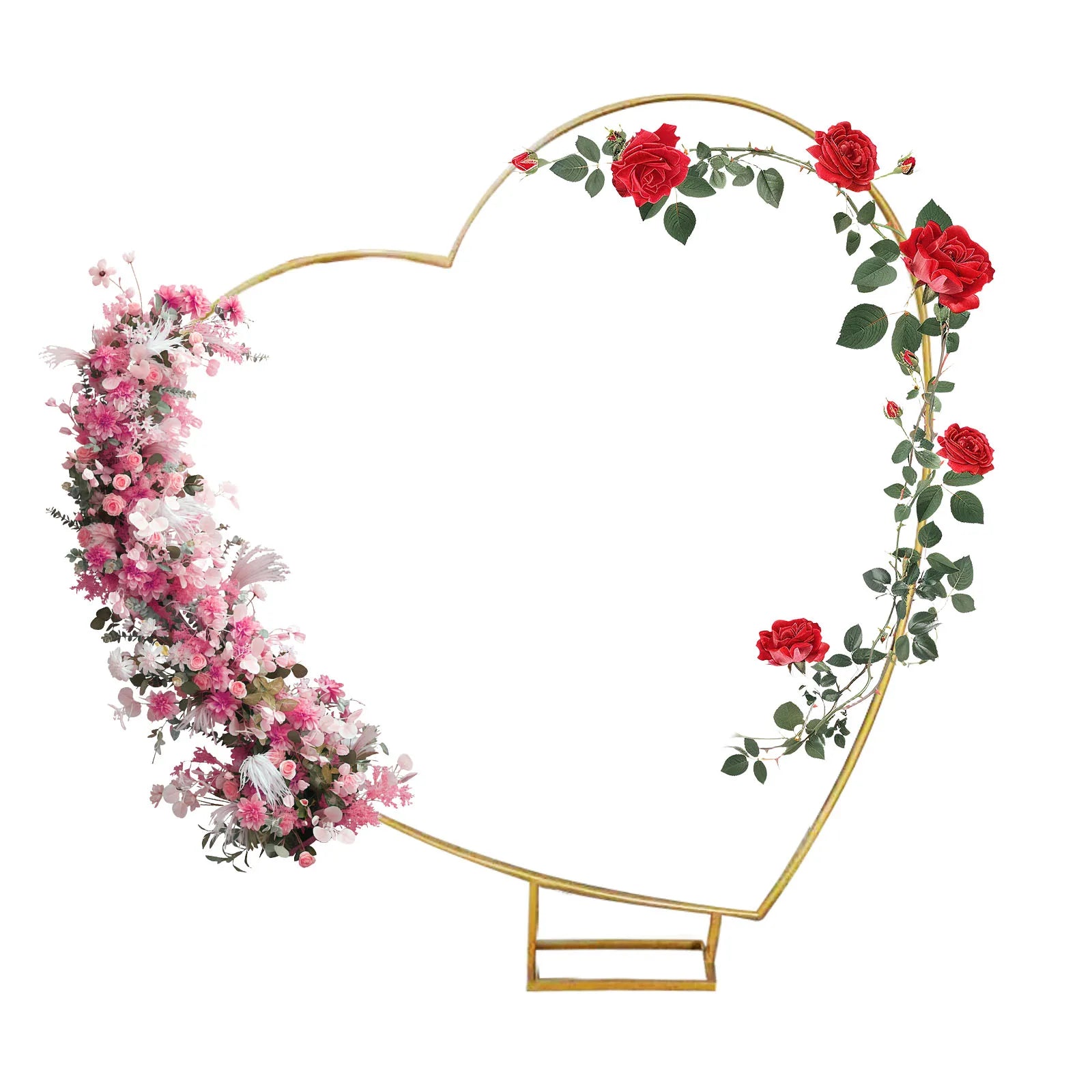 Gouden Ballonnenboog Frame – 2m/2,4m Feestdecoratie voor Bruiloften, Verjaardagen en Ceremonies – Herbruikbare Metaal Stand