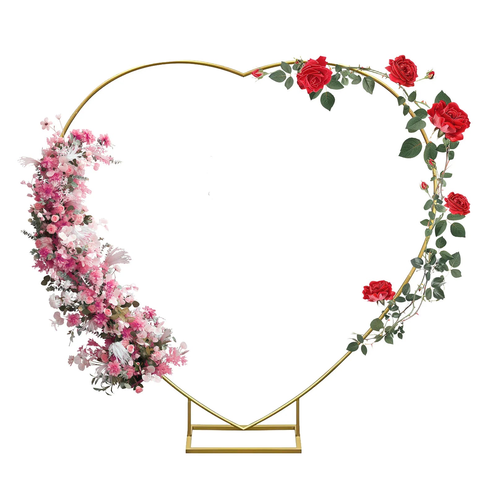 Gouden Ballonnenboog Frame – 2m/2,4m Feestdecoratie voor Bruiloften, Verjaardagen en Ceremonies – Herbruikbare Metaal Stand