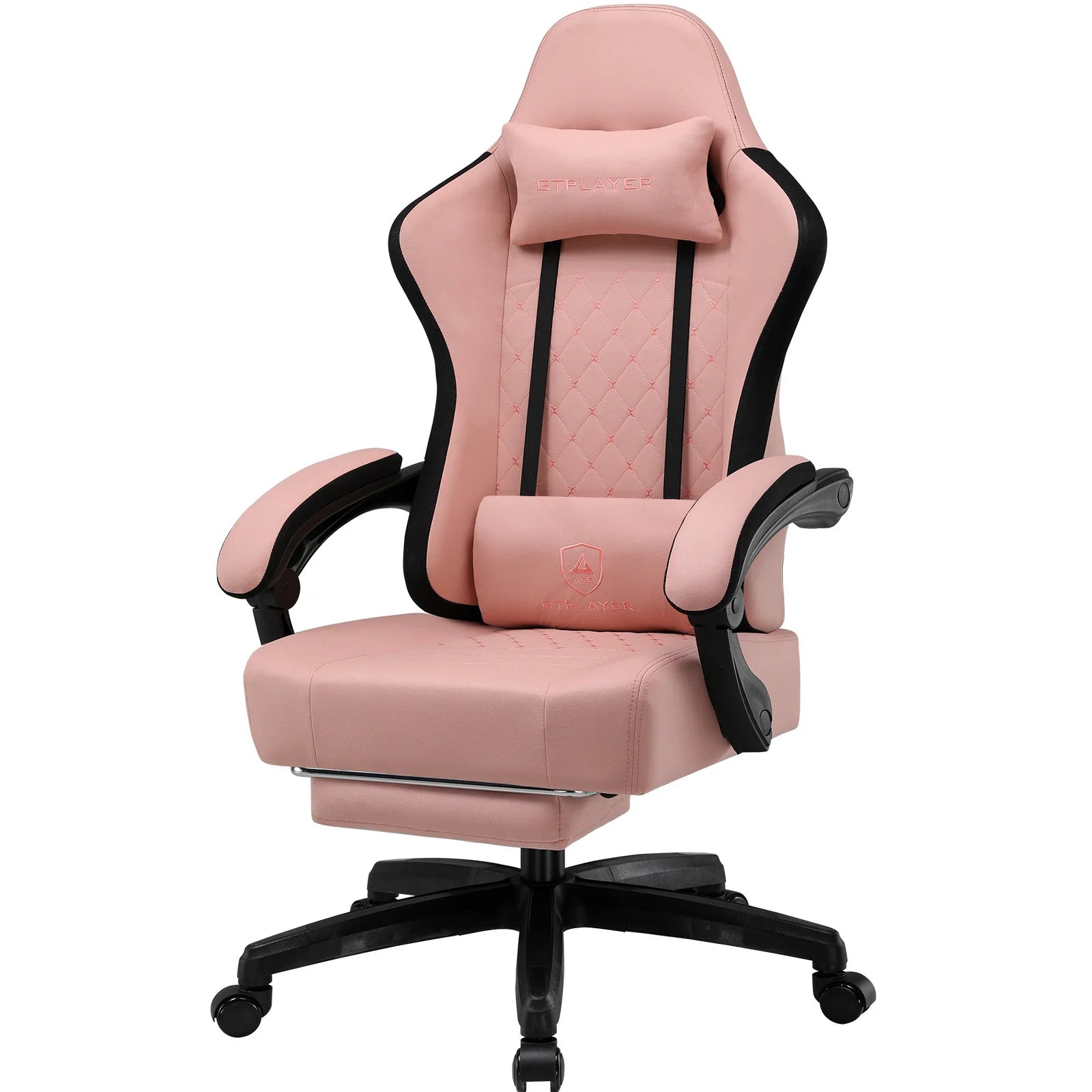 Ergonomische Gaming Stoel met Voetensteun en Pocket Springs – Verstelbare Bureaustoel van Stof voor Ultiem Comfort