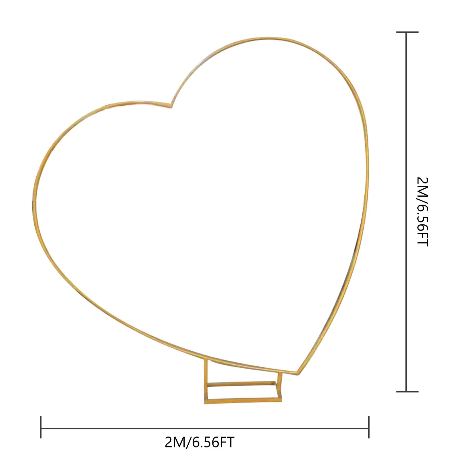 Gouden Ballonnenboog Frame – 2m/2,4m Feestdecoratie voor Bruiloften, Verjaardagen en Ceremonies – Herbruikbare Metaal Stand