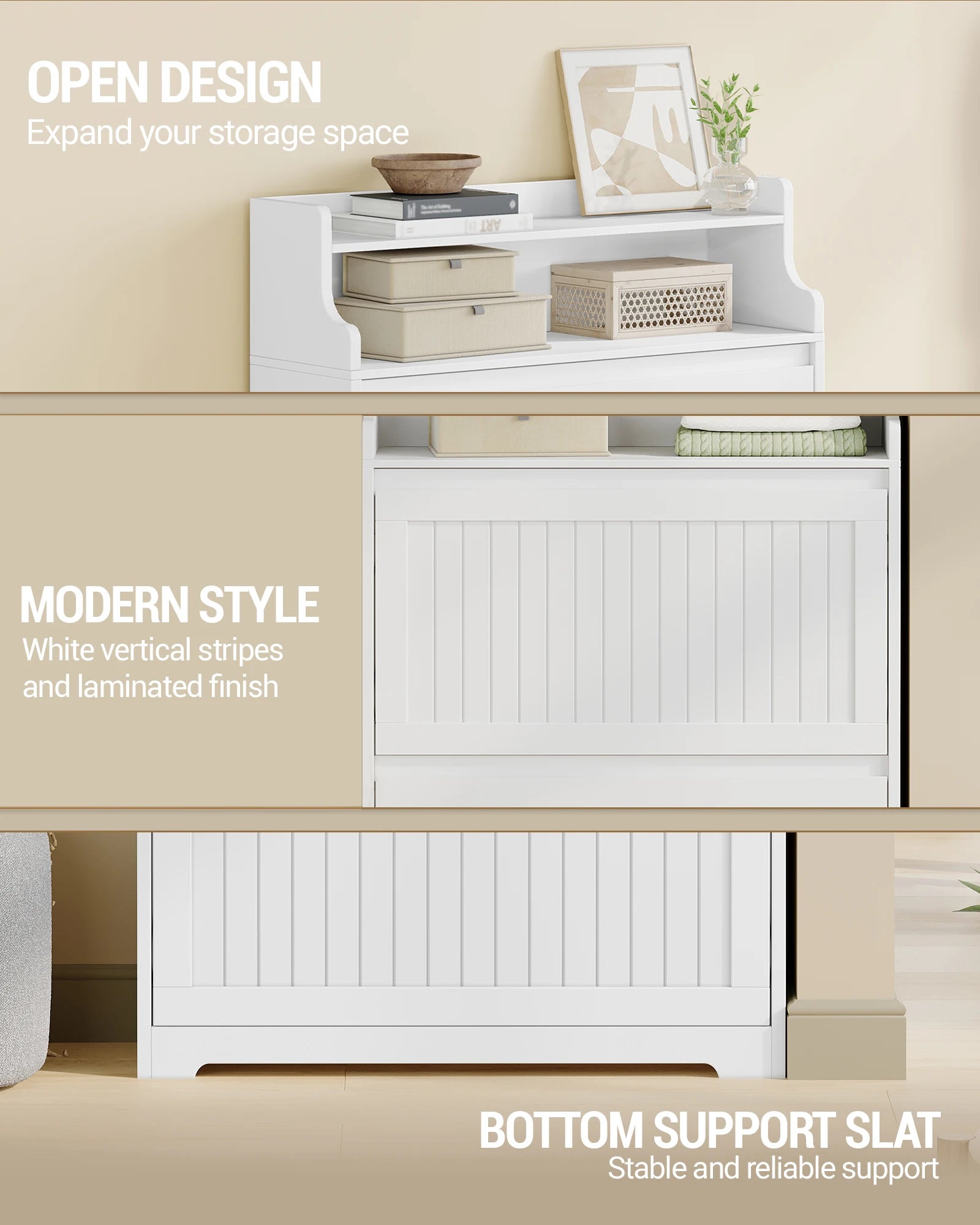 Schoenenkast 3‑Deurs – Ruim Schoenenrek voor Tot 16 Paar – Modern & Functioneel