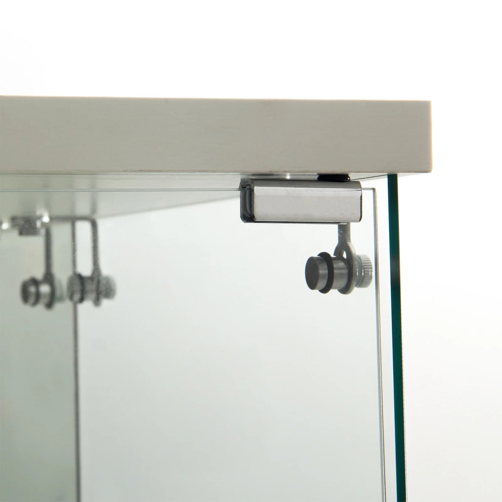 Staande LED Vitrinekast met 4 Niveaus – Moderne Displaykast voor Woonkamer & Slaapkamer