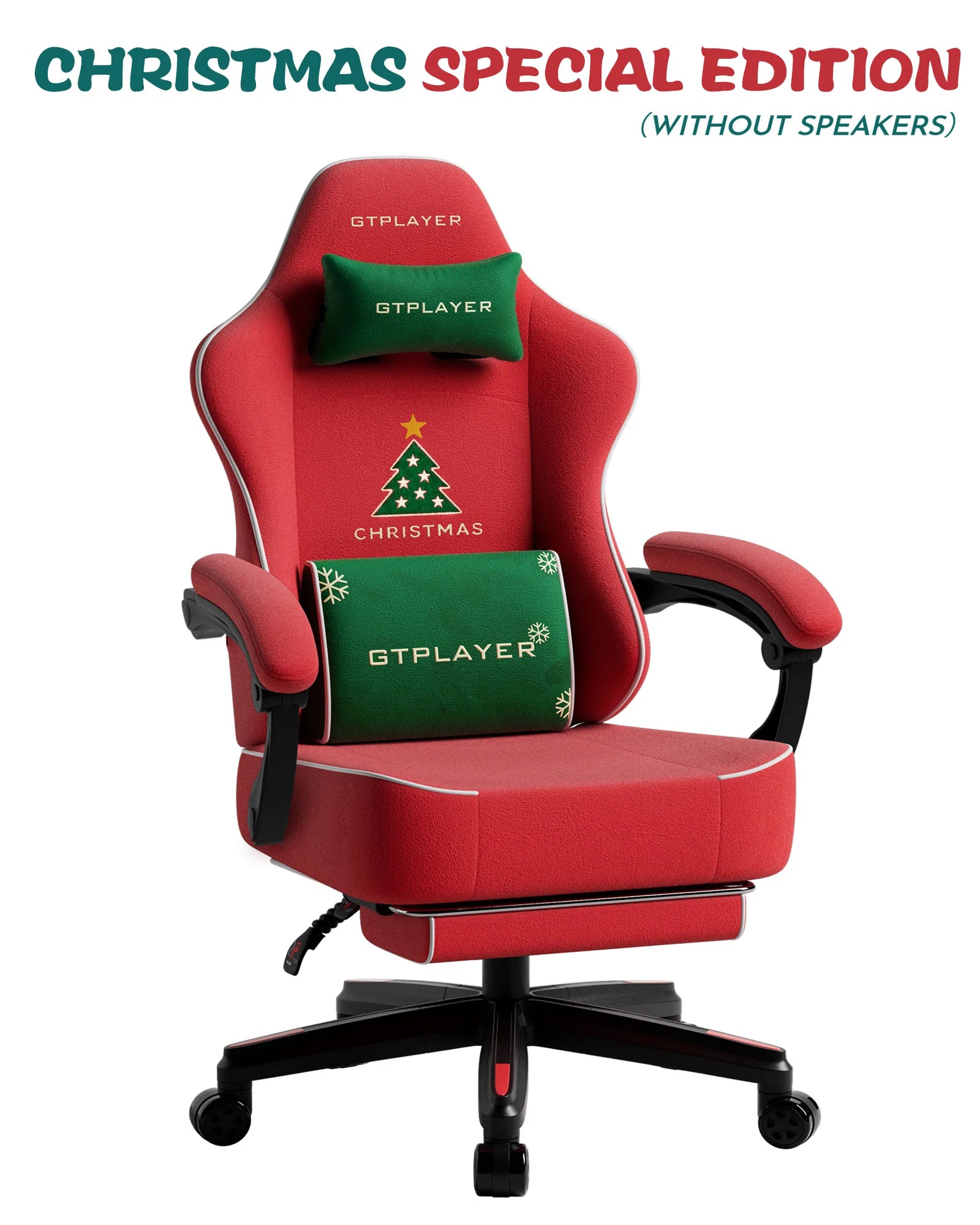 Ergonomische Gaming Stoel met Voetensteun & Luidsprekers – Verstelbare Gamer Chair met 170° Rugleuning, PU Leer & 150kg Draagkracht