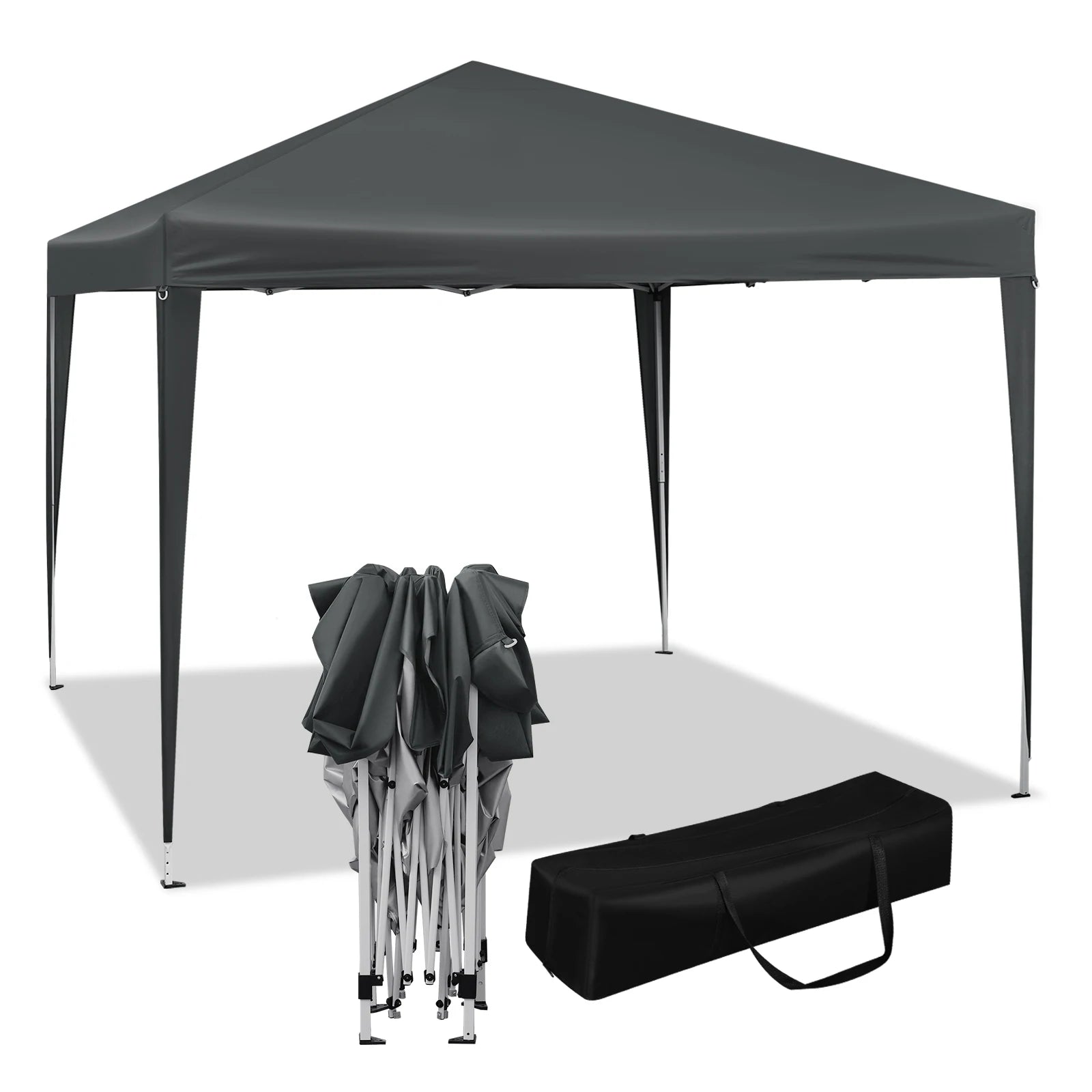 Easy Up Pop-up Partytent 3x3 m Waterdicht – Tuinpaviljoen met UV-Bescherming & Draagtas voor Tuin, Camping en Evenementen