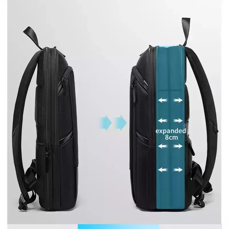 Waterdichte Laptop Rugzak Voor Heren 15,6 Inch – Uitbreidbare Business & Reistas