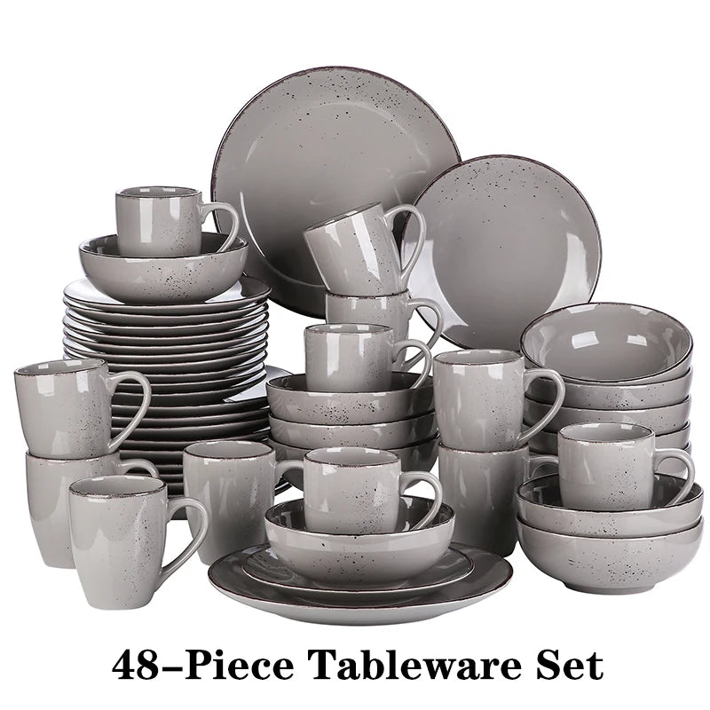 Serviesset 16/32/48-delig – Keramisch Steengoed Servies – Modern & Vintage Design