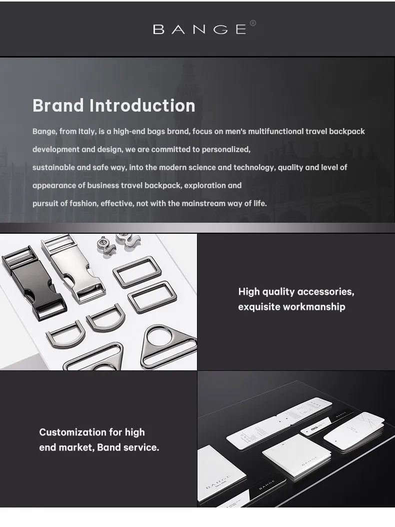 Waterdichte Multifunctionele Heren Crossbody Tas met USB‑Oplaadpoort – Anti‑Diefstal Sling Schoudertas