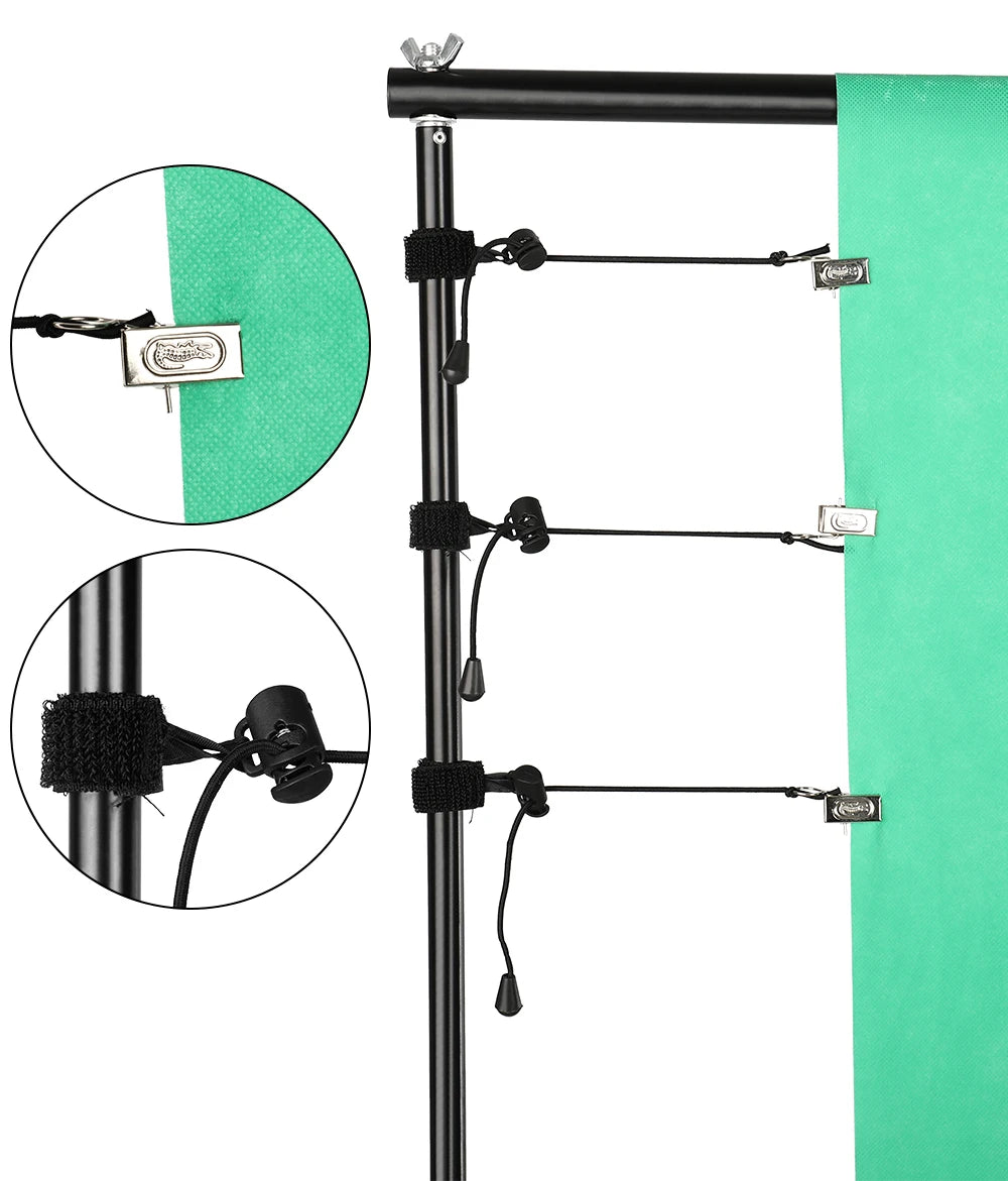 Verstelbare Achtergrond Steun Kit – Fotografie Statief Systeem met Draagtas – Professionele Fotostudio Achtergronden
