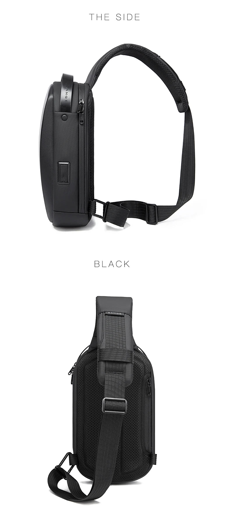 Waterdichte USB Crossbody Tas – Multifunctionele Sling Bag Voor Reizen & Dagelijks Gebruik