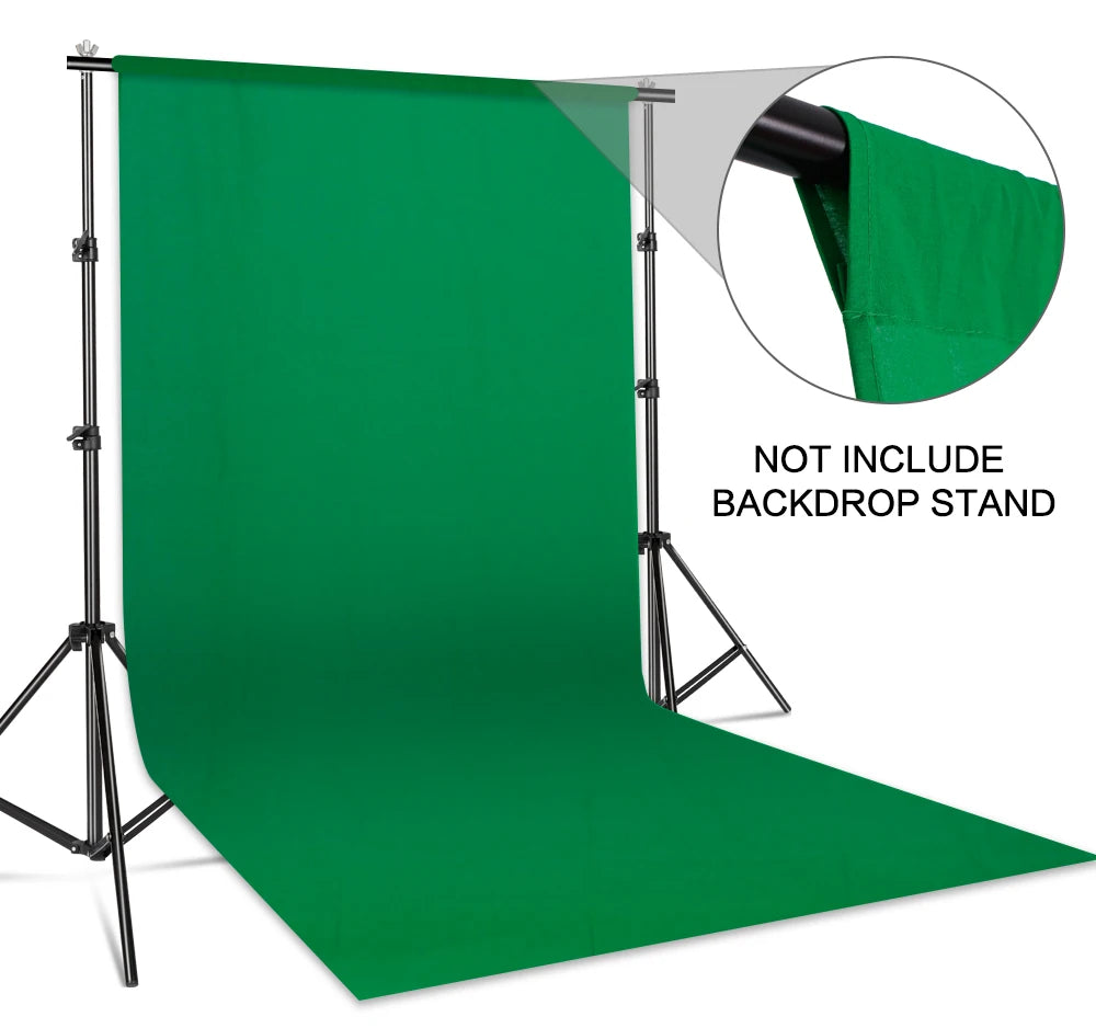 Professioneel Groen Muslin Achtergronddoek – Chromakey Greenscreen voor Fotografie en Video – Slijtvast & Kreukbestendig
