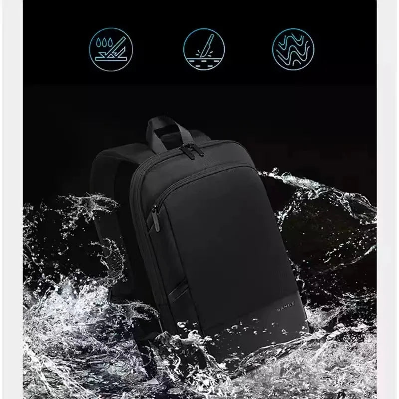 Waterdichte Laptop Rugzak Voor Heren 15,6 Inch – Uitbreidbare Business & Reistas