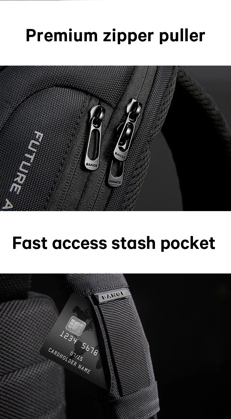 Draagbare Lichtgewicht Oxford Heren Crossbody Schoudertas / Sling Bag – Multifunctionele Casual Tas Voor Dagelijks Gebruik