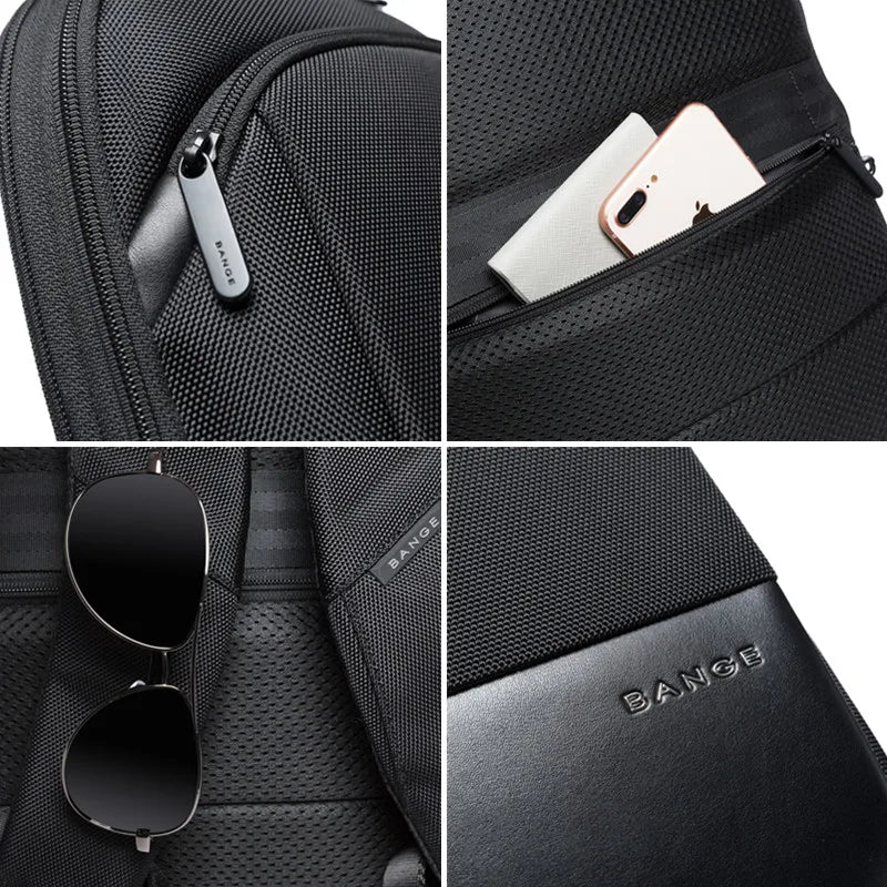 Waterdichte Laptop Rugzak Voor Heren 15,6 Inch – Uitbreidbare Business & Reistas