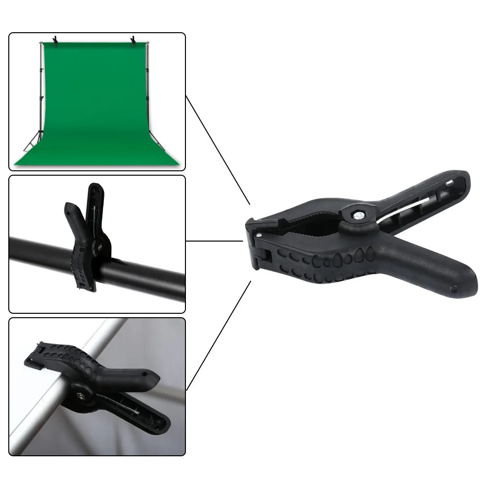 Fotografie Reflector Set 2,6x3M – 5-in-1 Softbox, Paraplu’s, Achtergrondstandaard en LED Studioverlichting voor Professionele Foto’s