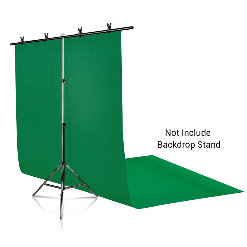 Muslin Fotografie Achtergrond 1,5×2 m – Groen/Wit/Zwart/Grijs – Duurzame Katoenen Studio Achtergrond voor Portret, Product en Video