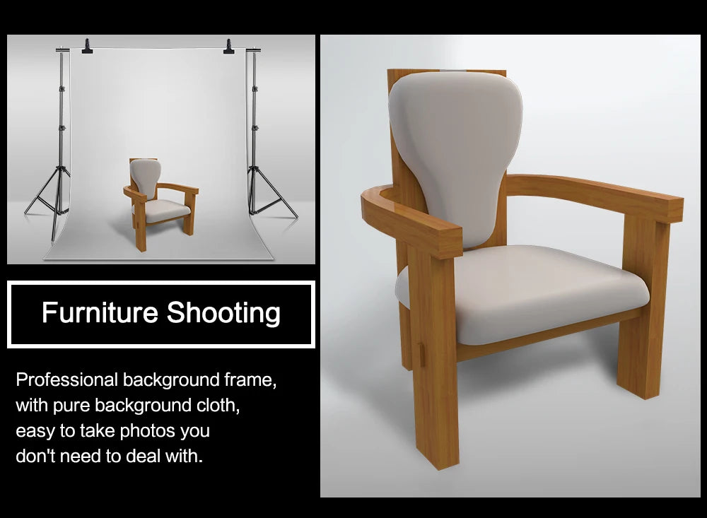 Verstelbare Achtergrond Steun Kit – Fotografie Statief Systeem met Draagtas – Professionele Fotostudio Achtergronden