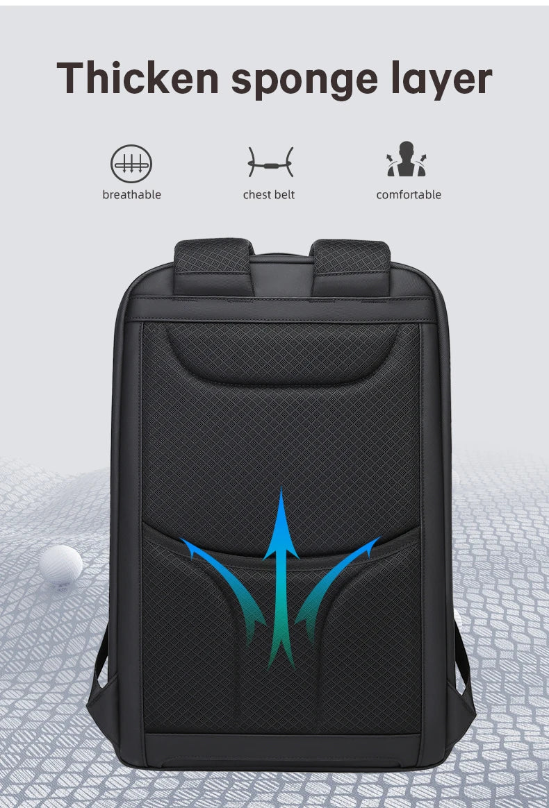 Waterdichte USB Laptop Rugzak – Multifunctionele Backpack Voor 15.6" Laptop