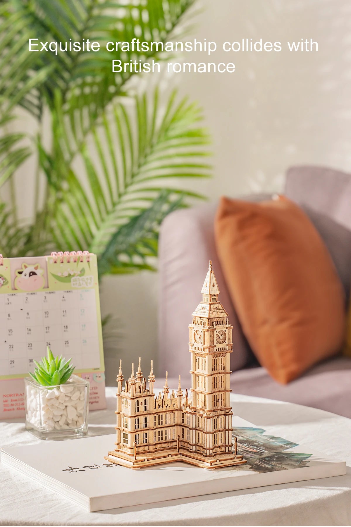 3D Houten Puzzel Tower Bridge & Big Ben – Doe-Het-Zelf Bouwmodel voor Kinderen en Volwassenen – Educatief Creatief Speelgoed