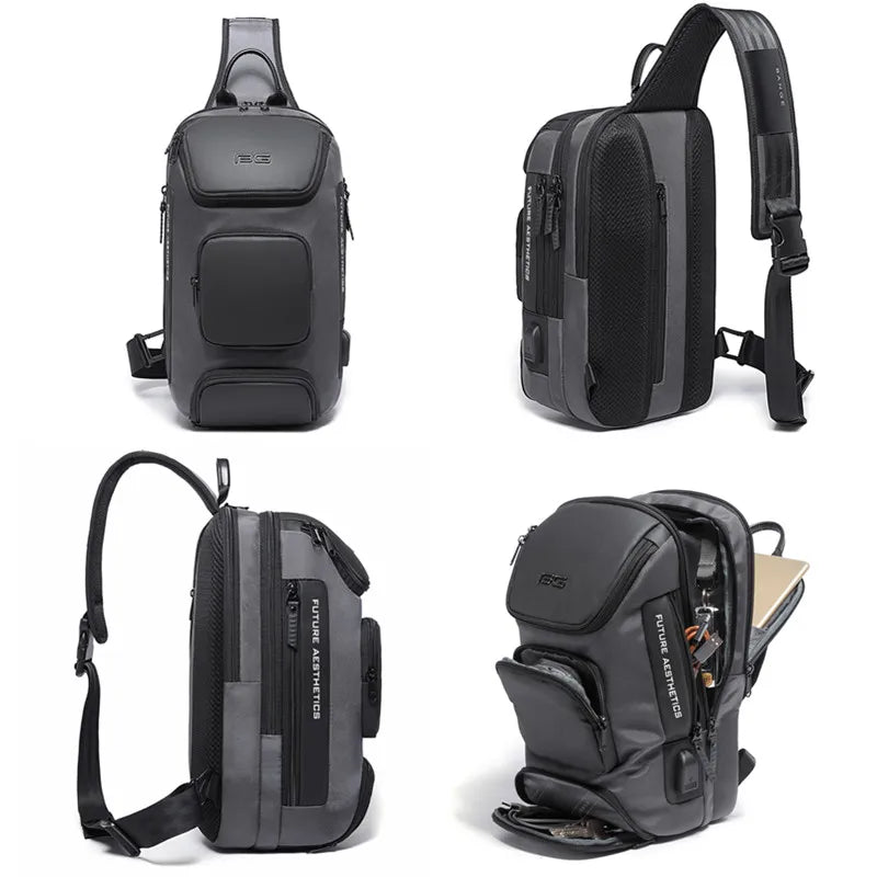 Waterdichte Anti‑Diefstal Crossbody Tas Heren – Multifunctionele Sling Bag voor Reizen & Dagelijks Gebruik
