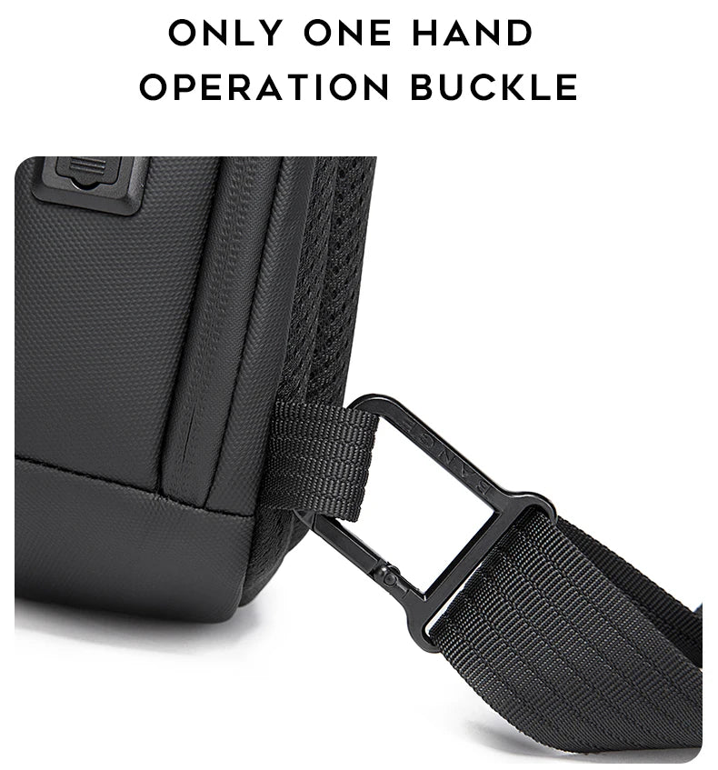 Waterdichte USB Crossbody Tas – Multifunctionele Sling Bag Voor Reizen & Dagelijks Gebruik