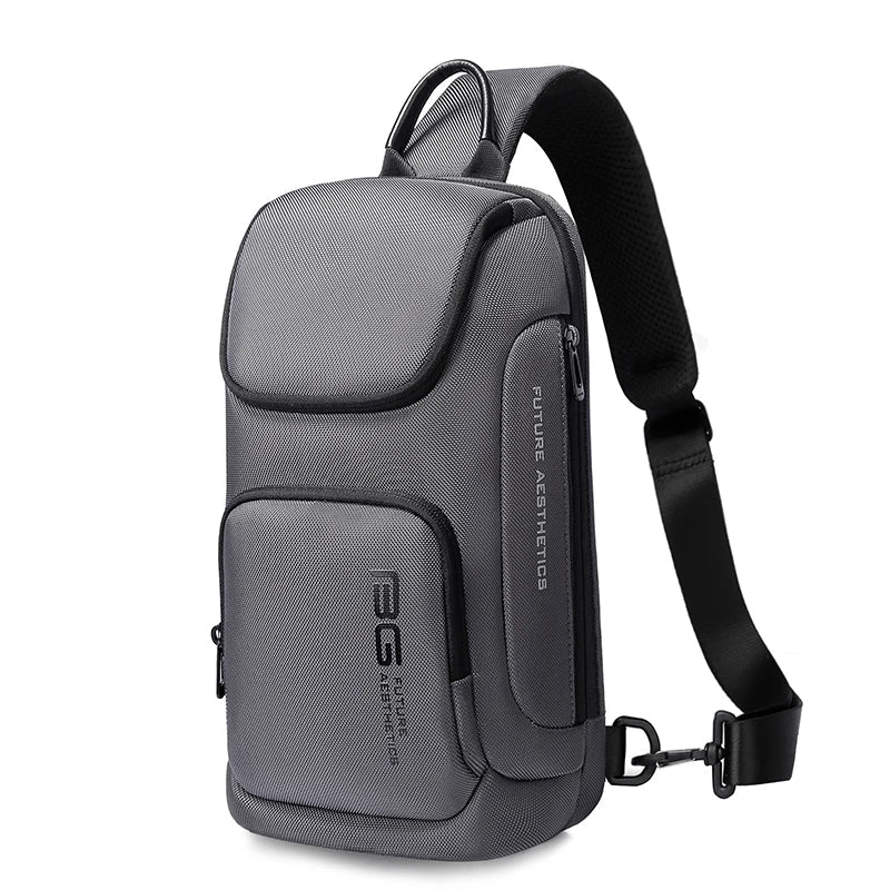 Waterdichte Crossbody Tas voor Mannen – Compacte Schouder‑ & Reis‑Messenger Bag met iPad‑vak