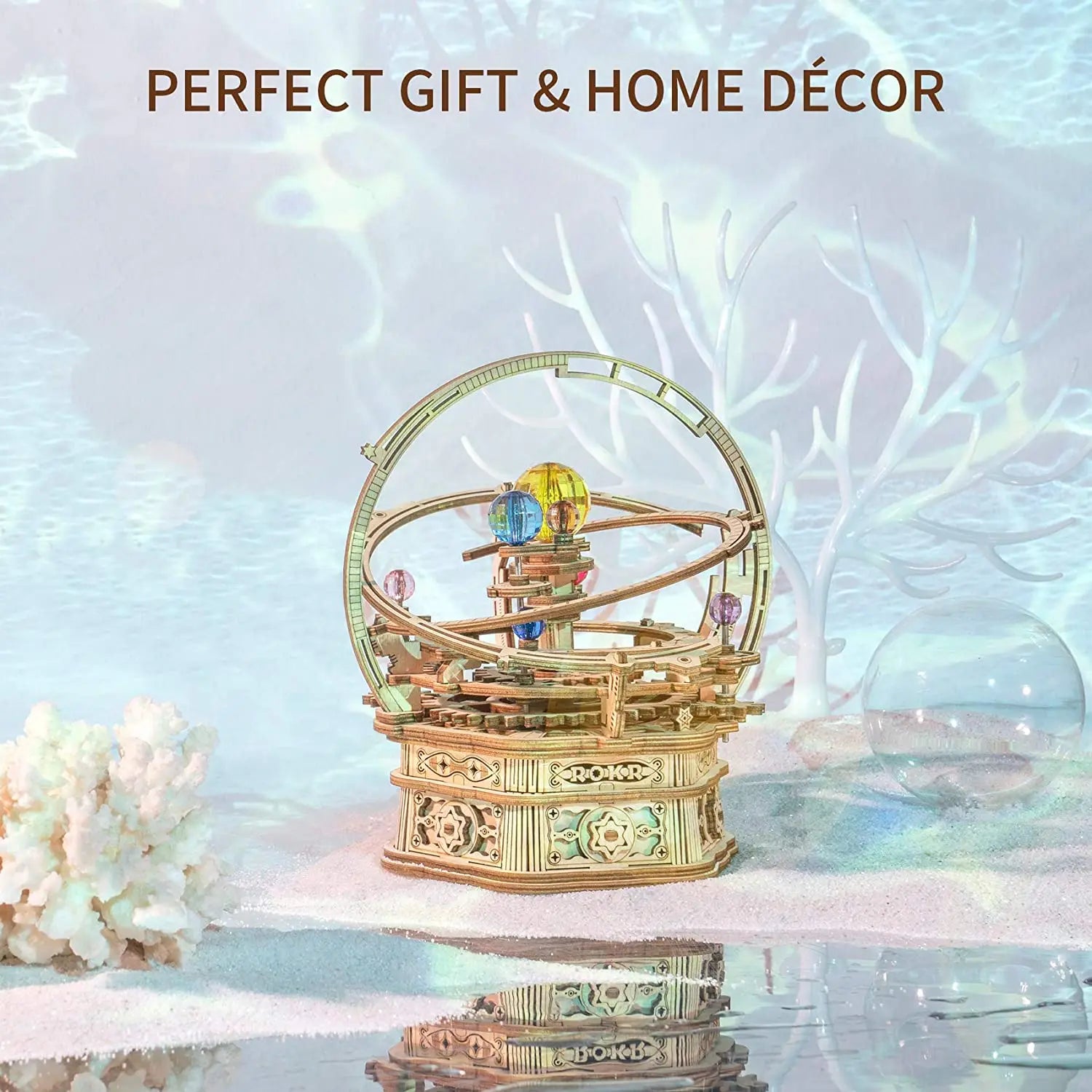 DIY 3D Houten Muziekdoos Bouwpakket – Sterrennacht Model – Creatief Houten Model Voor Kinderen en Volwassenen