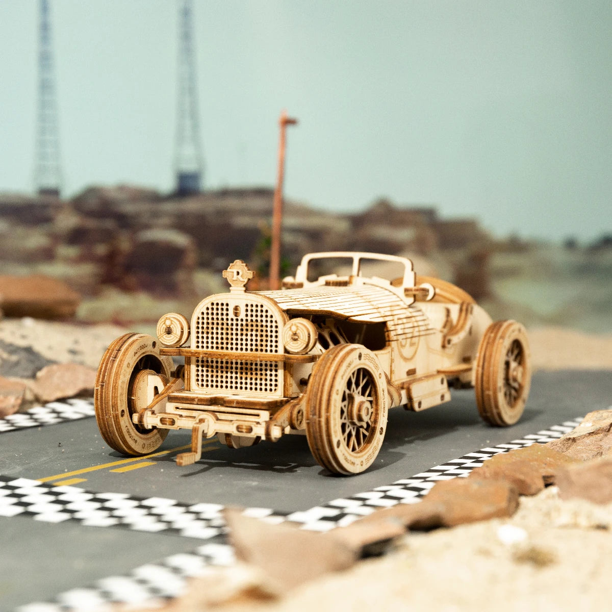 3D Houten Puzzel Model – Stoomtrein, Auto & Jeep – Educatief Bouwpakket DIY voor Kinderen en Volwassenen