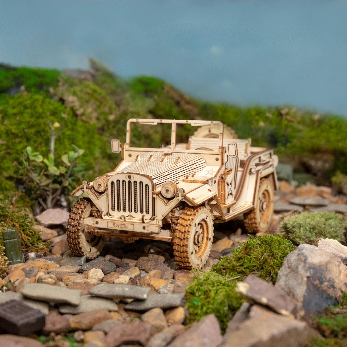 3D Houten Puzzel Model – Stoomtrein, Auto & Jeep – Educatief Bouwpakket DIY voor Kinderen en Volwassenen