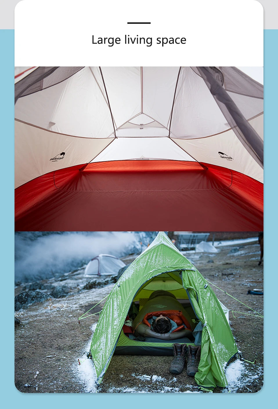 Ultralichte 1-Persoons Fietstent – Waterdichte Trekkingtent voor Backpacken en Kamperen