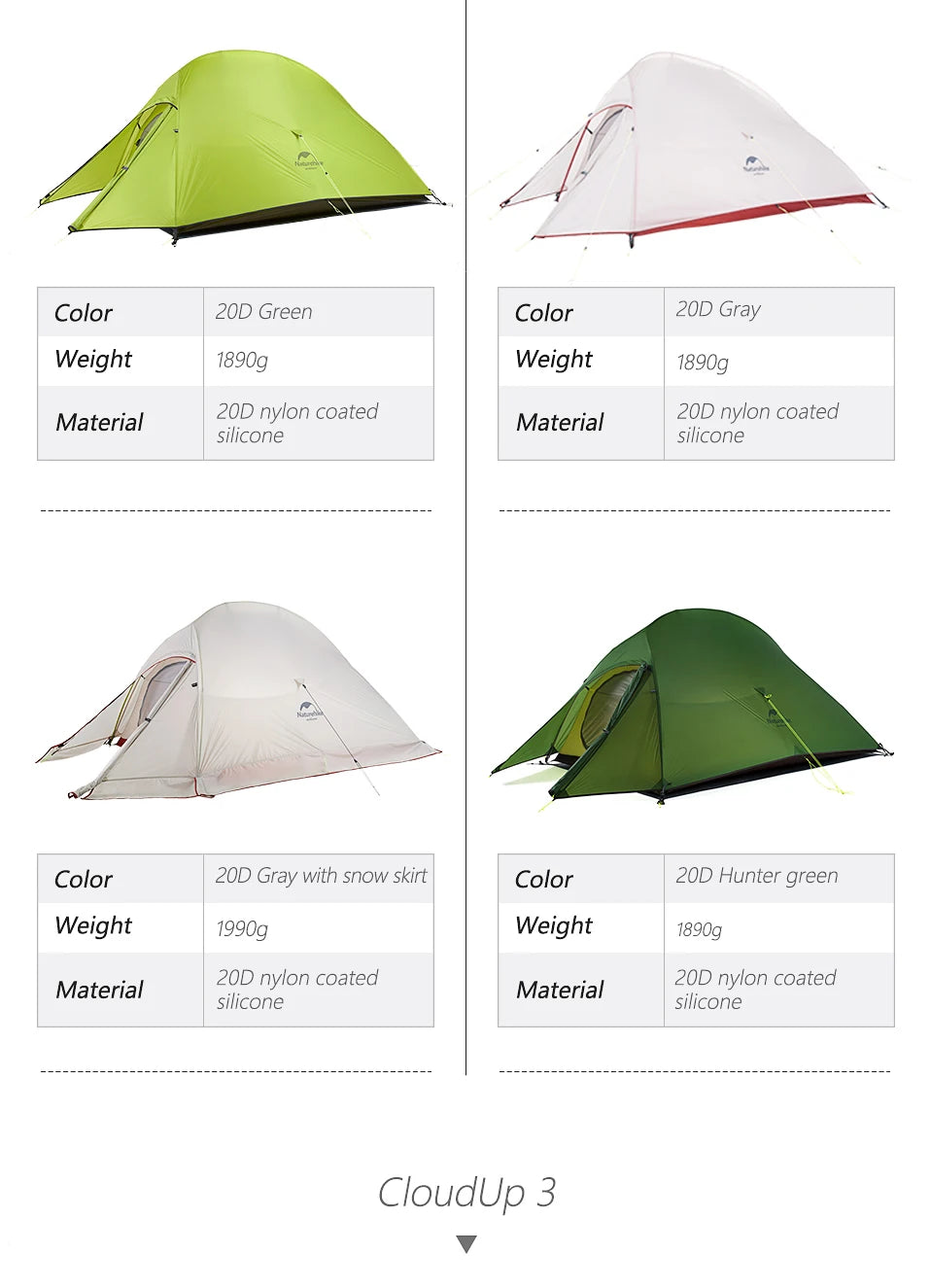 Ultralichte 1-Persoons Fietstent – Waterdichte Trekkingtent voor Backpacken en Kamperen