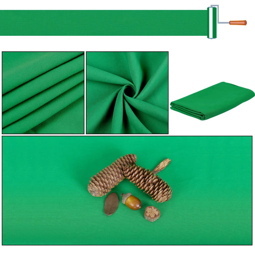 Professioneel Groen Muslin Achtergronddoek – Chromakey Greenscreen voor Fotografie en Video – Slijtvast & Kreukbestendig