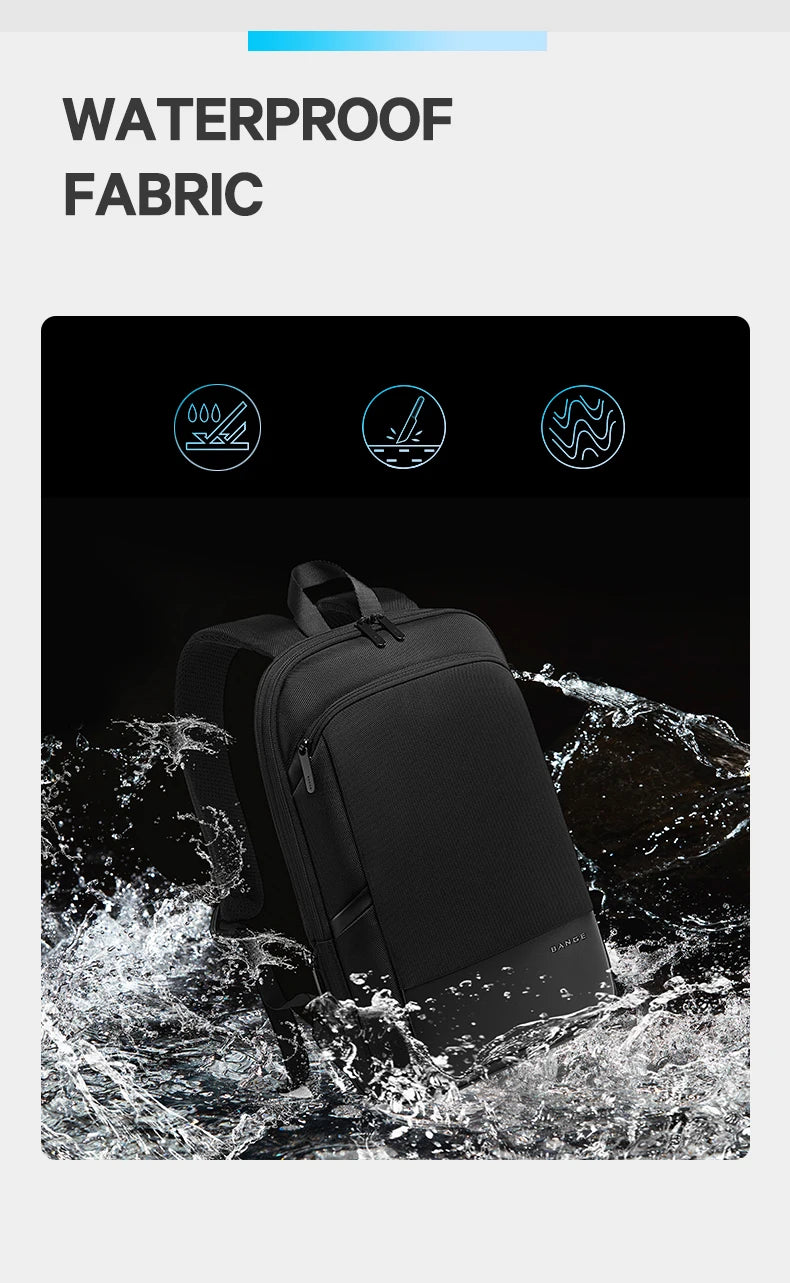 Waterdichte 15,6" Laptop Rugzak – Grote Draagcapaciteit, Comfortabel & Duurzaam Voor Zakenreizen en Motoravonturen