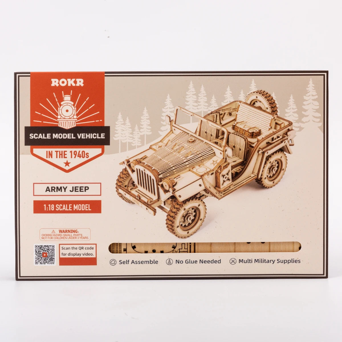 3D Houten Puzzel Model – Stoomtrein, Auto & Jeep – Educatief Bouwpakket DIY voor Kinderen en Volwassenen