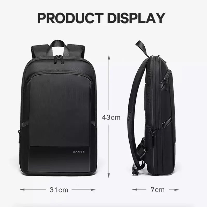 Waterdichte Laptop Rugzak Voor Heren 15,6 Inch – Uitbreidbare Business & Reistas