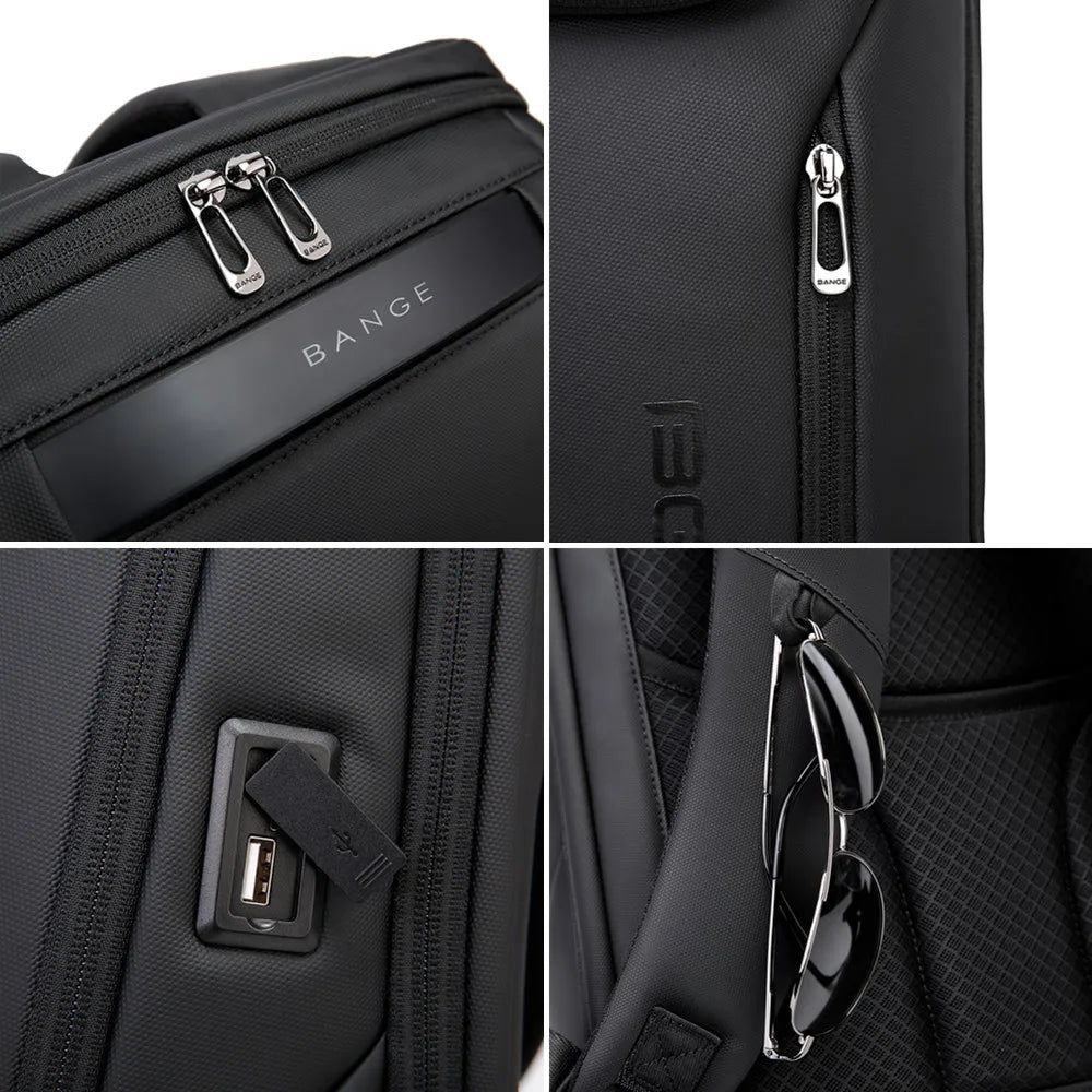 Waterdichte USB‑Oplaad Rugzak 17″ – Reis, School & Business Backpack – Anti‑Diefstal Multifunctionele Rugzak Unisex