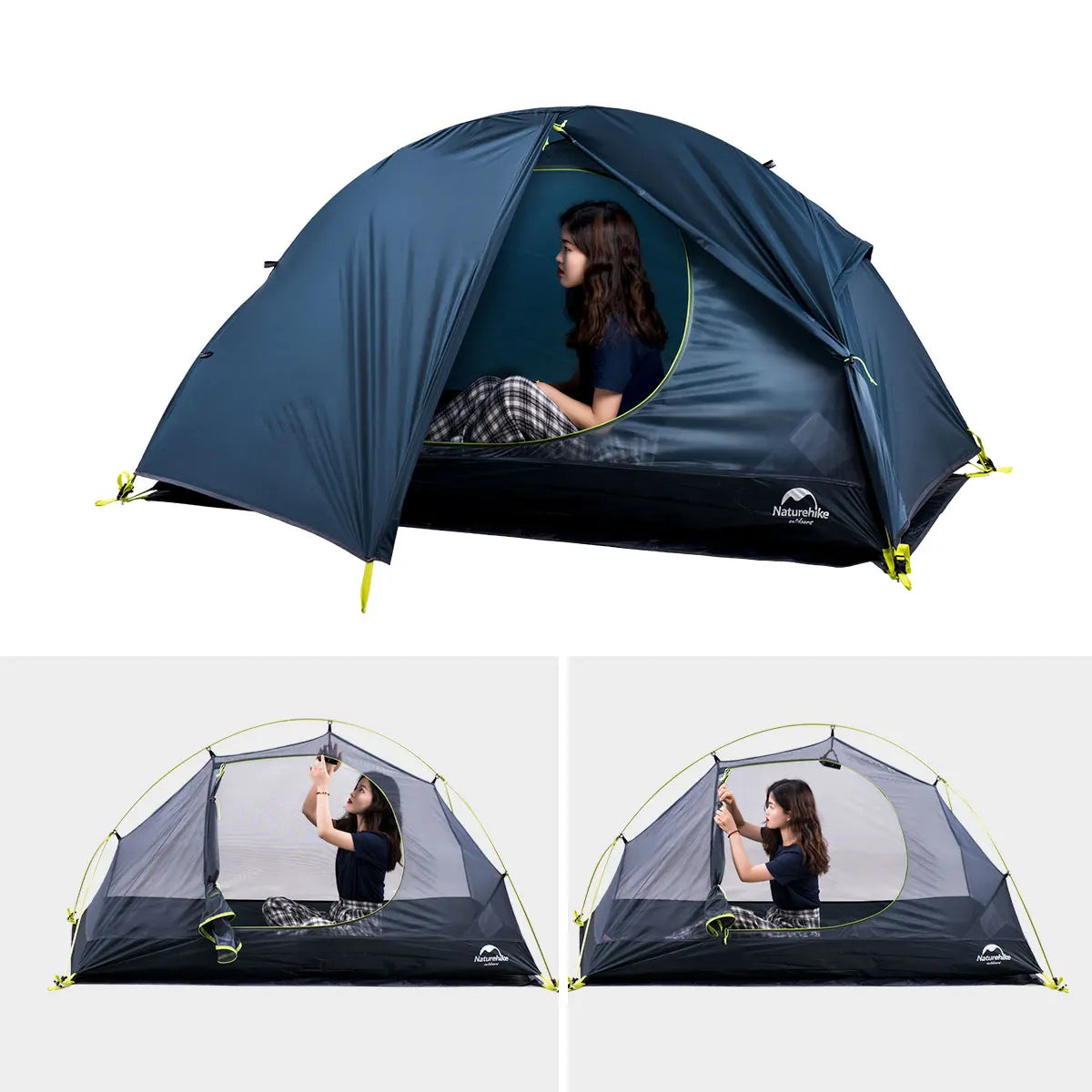 Ultralichte 1-Persoons Fietstent – Waterdichte Trekkingtent voor Backpacken en Kamperen