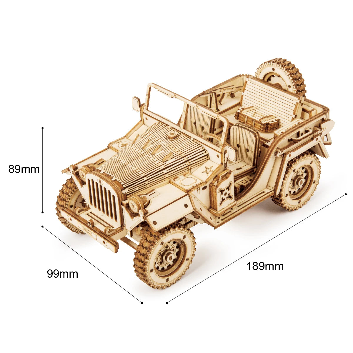 3D Houten Puzzel Model – Stoomtrein, Auto & Jeep – Educatief Bouwpakket DIY voor Kinderen en Volwassenen