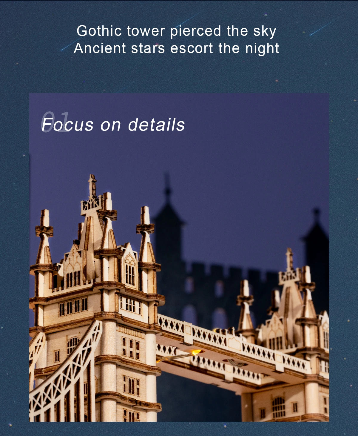 3D Houten Puzzel Tower Bridge & Big Ben – Doe-Het-Zelf Bouwmodel voor Kinderen en Volwassenen – Educatief Creatief Speelgoed