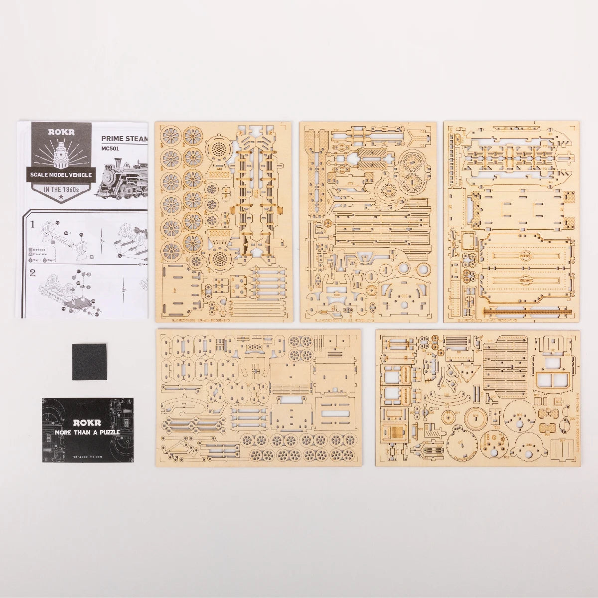 3D Houten Puzzel Model – Stoomtrein, Auto & Jeep – Educatief Bouwpakket DIY voor Kinderen en Volwassenen