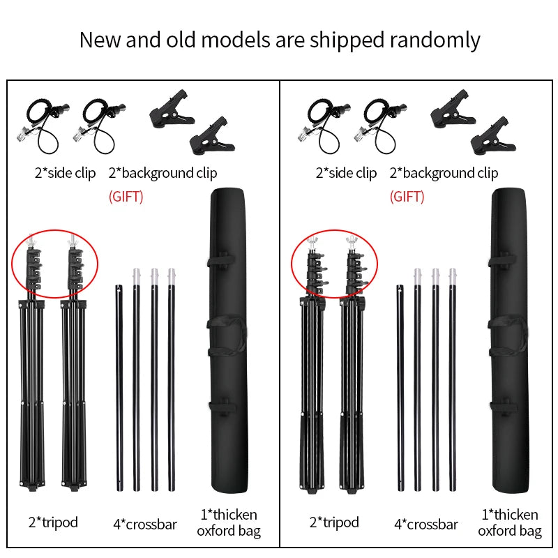 Verstelbare Achtergrond Steun Kit – Fotografie Statief Systeem met Draagtas – Professionele Fotostudio Achtergronden