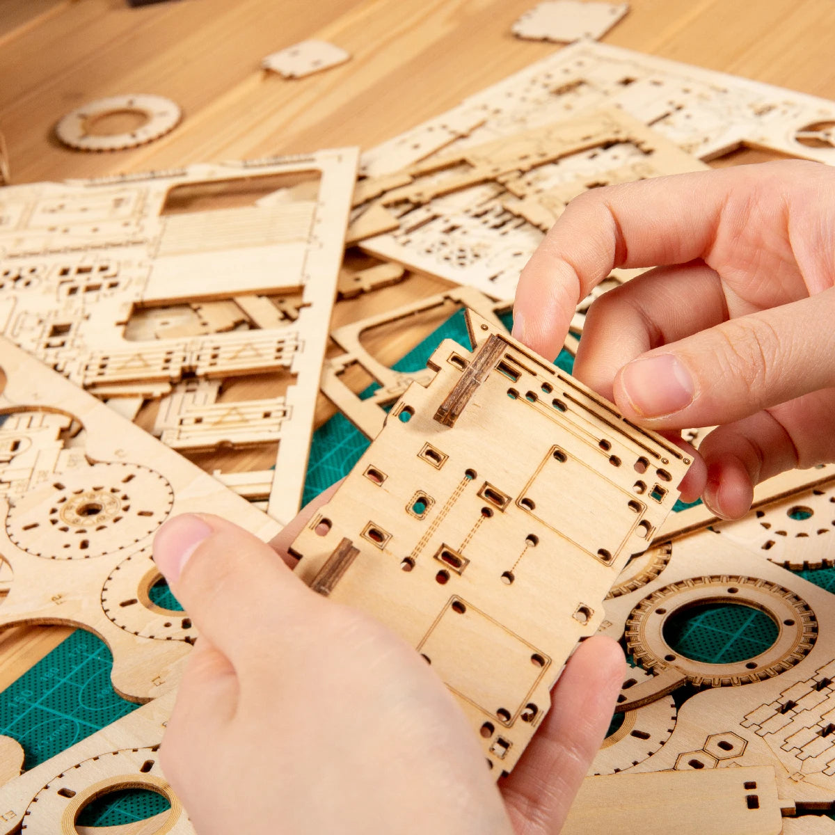 3D Houten Reuzenrad Bouwset – 232-Delig DIY Model met Muziekdoos – Mechanische Puzzel Cadeau voor Volwassenen en Tieners