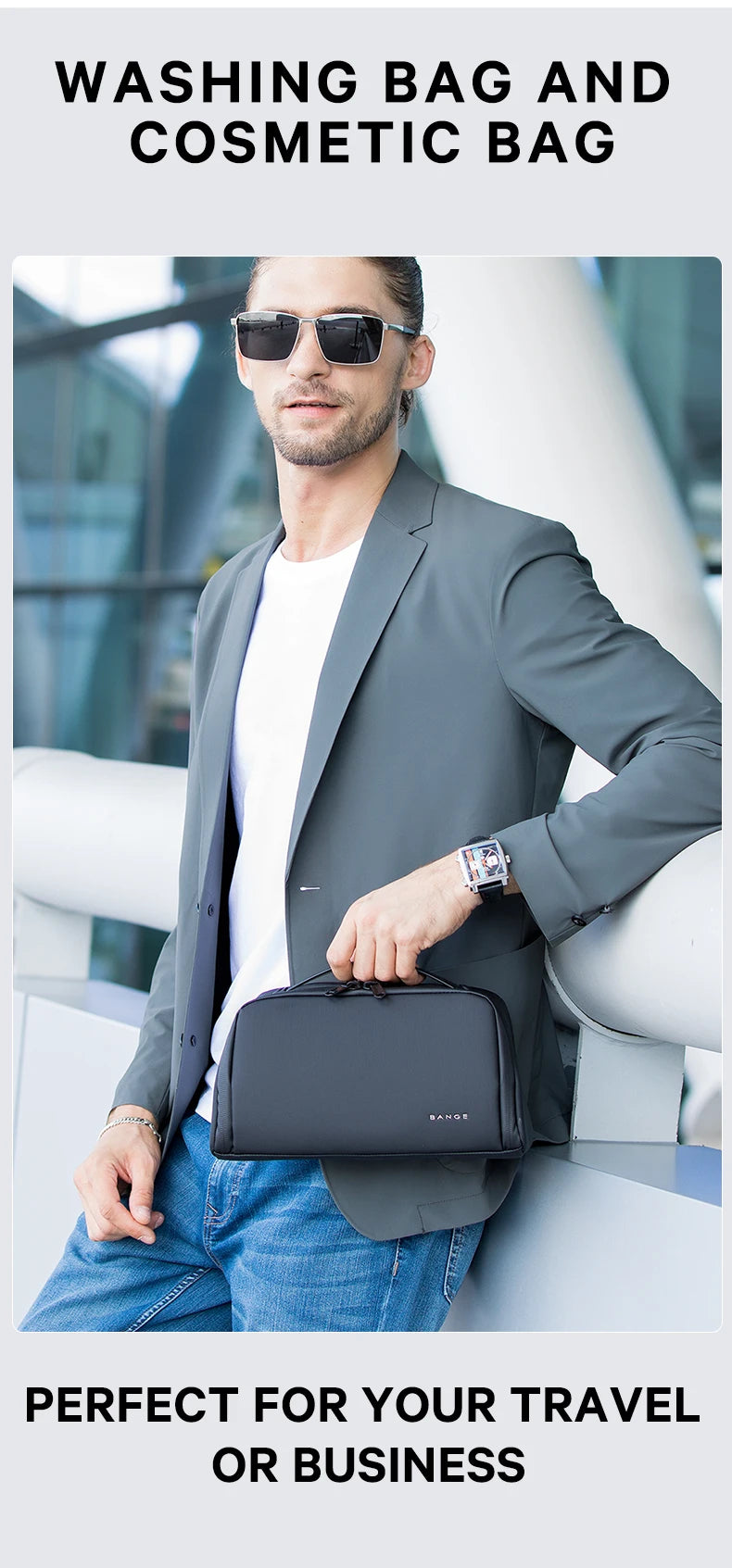 Waterdichte Oxford Reistas & Toilettas – Draagbare Organizer Voor Mannen & Vrouwen