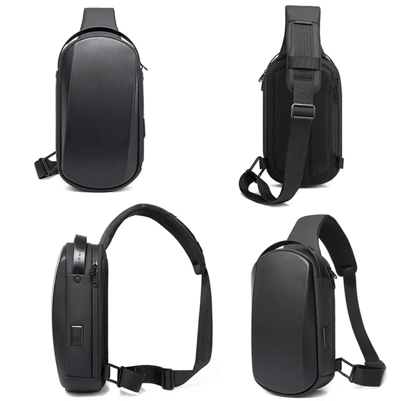 Waterdichte USB Crossbody Tas – Multifunctionele Sling Bag Voor Reizen & Dagelijks Gebruik