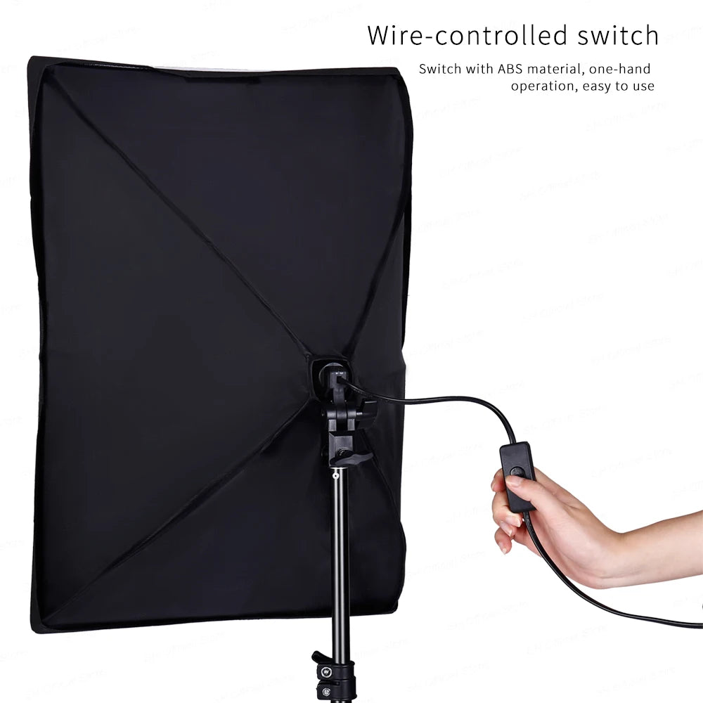 Fotografie Reflector Set 2,6x3M – 5-in-1 Softbox, Paraplu’s, Achtergrondstandaard en LED Studioverlichting voor Professionele Foto’s