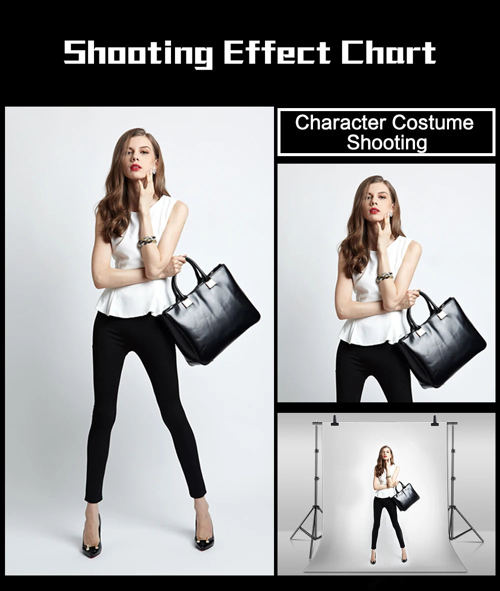 Verstelbare Achtergrond Steun Kit – Fotografie Statief Systeem met Draagtas – Professionele Fotostudio Achtergronden