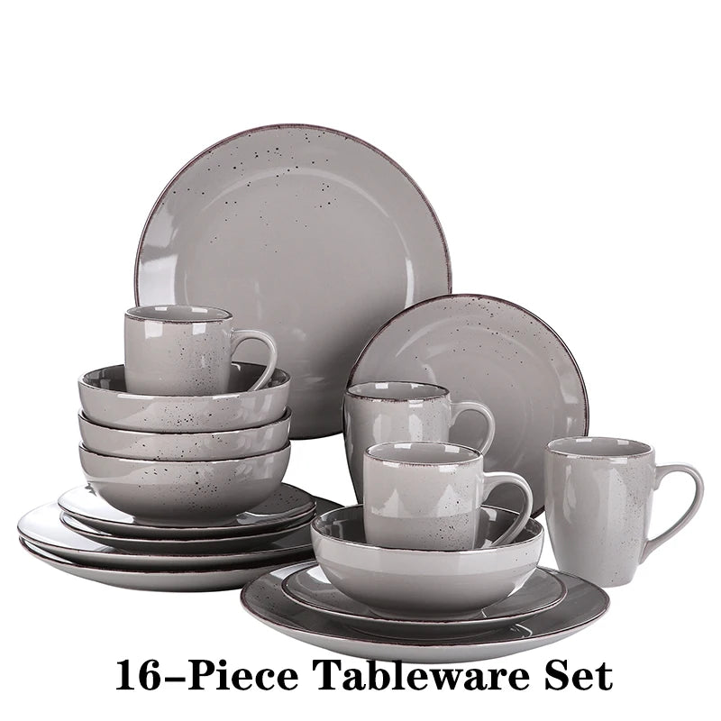 Serviesset 16/32/48-delig – Keramisch Steengoed Servies – Modern & Vintage Design