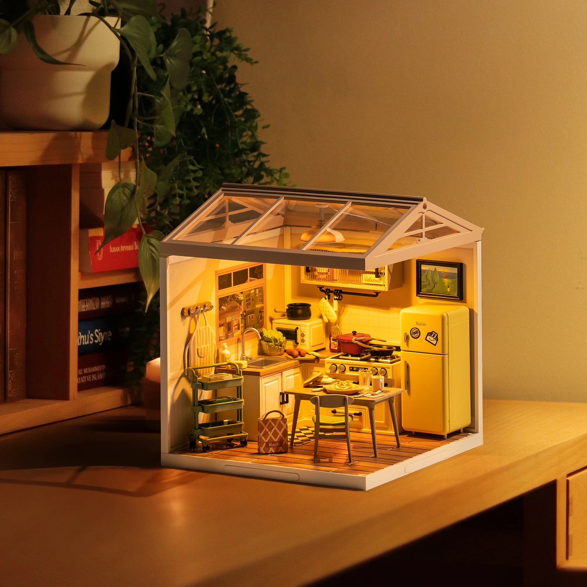 3D Puzzel Super Store – DIY Miniatuur Happy Meals Modelbouw Set voor Tieners en Volwassenen