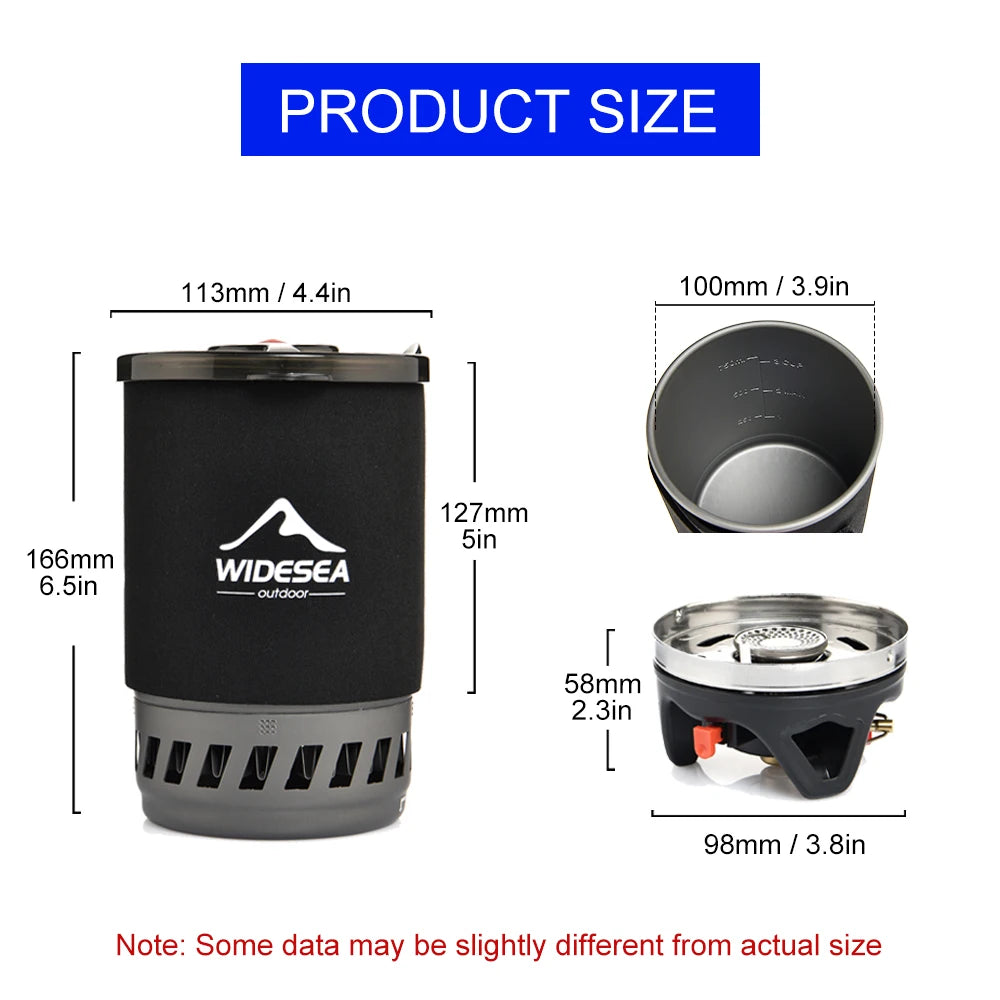 Draagbare Camping Koffiezetter Set French Press 0,9L – Compact Voor Outdoor & Kamperen