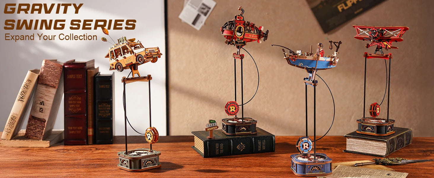 3D Houten Onderzeeër Model – DIY Kinetische Puzzel 219 Stuks – Decoratie voor Bureau en Creatief Cadeau voor Volwassenen