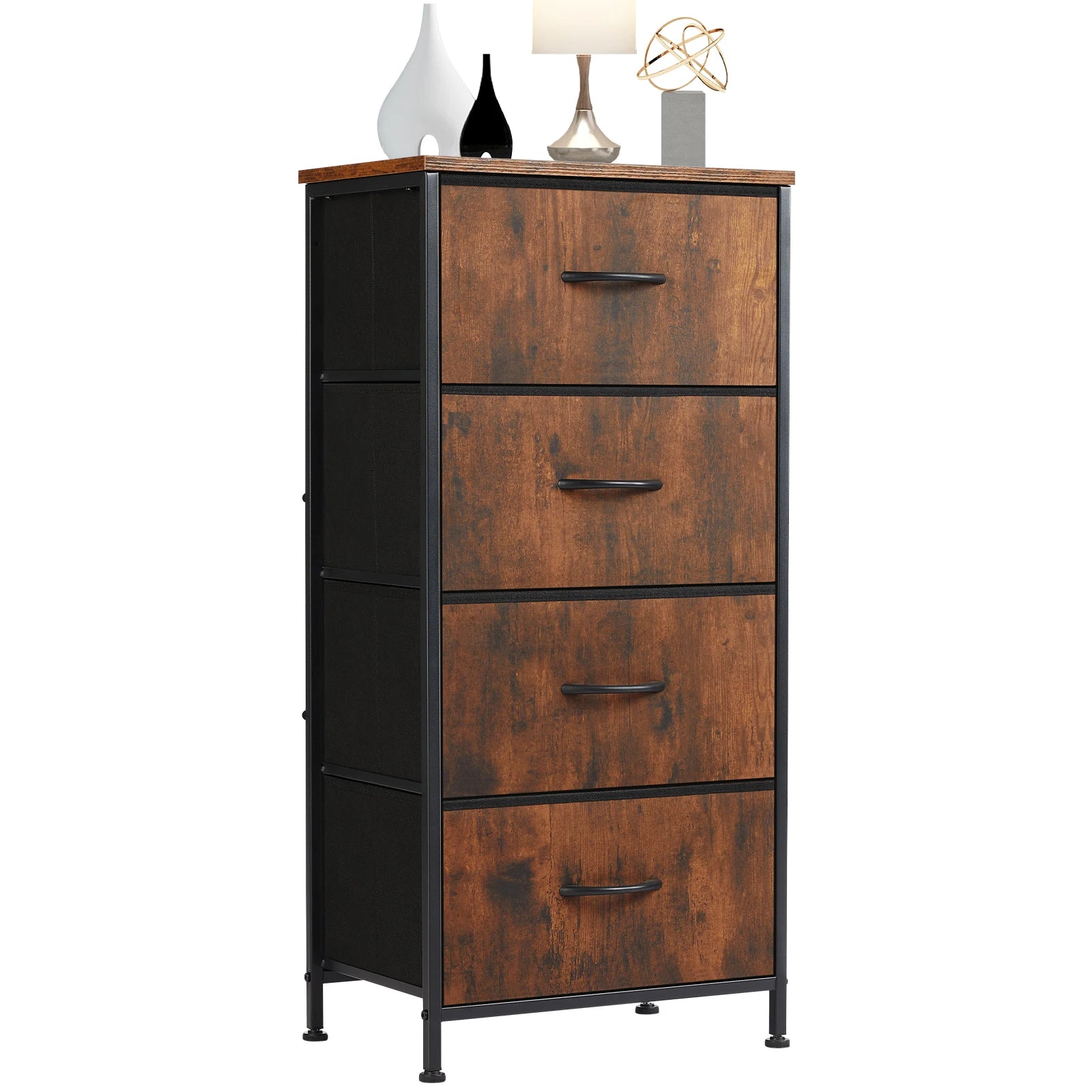Moderne Kast met 4 Lades – Multifunctionele Slaapkameropberger